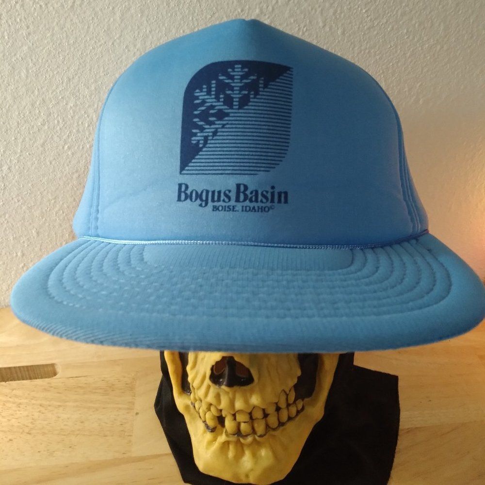 Deadstock Vintage Bogus Basin Boise Idaho Ski Snow Rope Trucker Hat